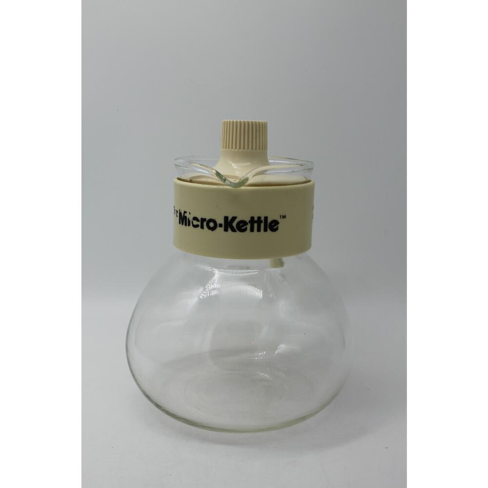 Vtg‎ Micro-Kettle Gemco Cream Coffee Tea Maker D-12 Heat Resistant Made in USA